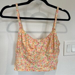 Billabong floral crop tank